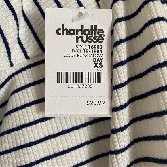 Charlotte Russe Asymmetrical Front Knot Skirt - Picture 2 of 5